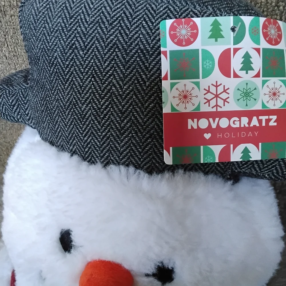 Novogratz Christmas Snowman decorative pillow nwt